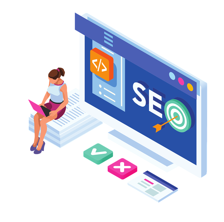 Illustration von Suchmaschinenoptimierung